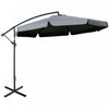 Outsunny 11ft Offset Hanging Patio Umbrella Cantilever Umbrella, Dark Grey