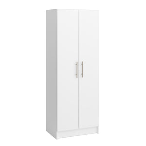 Elite Deep Storage Cabinet with Fixed & Adjustable Shelves - White