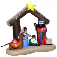 Homcom 6ft Bible Arch Inflatable Christmas Decoration