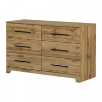 Barcelo 6-Drawer Dresser Nordik Oak - South Shore
