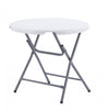TygerClaw Versatile 32 Inch Circular Folding Utility Table Patio Occasional Table|TygerClaw Table Pliante Ronde Polyvalente de 32 pouces