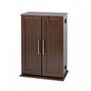 Locking Media Storage Cabinet with Shaker Doors - Espresso