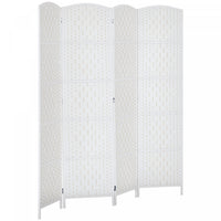HOMCOM 4 Panel Folding Room Divider Privacy Screen Indoor Home Decoration