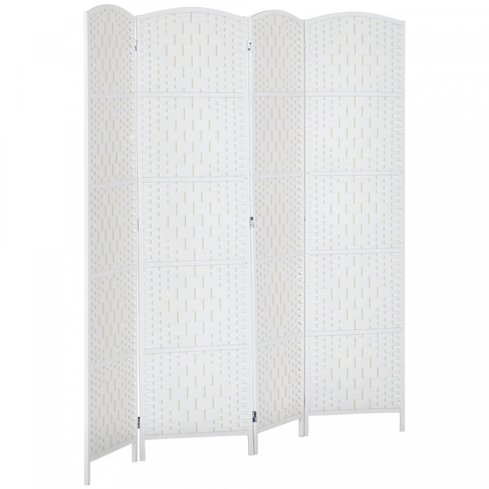 HOMCOM 4 Panel Folding Room Divider Privacy Screen Indoor Home Decoration
