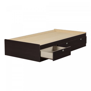 Spark Mate's Platform Storage Bed With 3 Drawers - Chocolate 