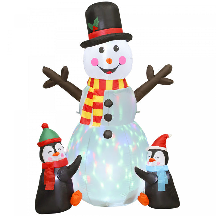Outsunny 6FT Christmas Inflatables Snowman, Christmas Inflatable Decoration
