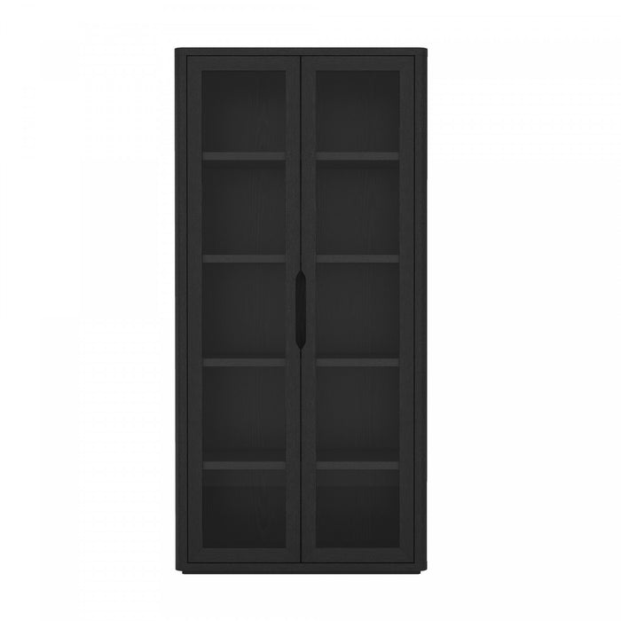 Rivington Modern 38\" Bookcase Cabinet in Black