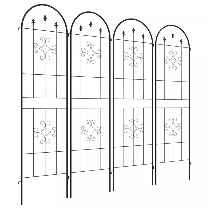Set Of 4 Garden Trellis Metal Trellis For Climbing Plants Flowers