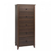 Yaletown 5-Drawer Tall Chest - Espresso