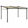 Outsunny 10' X 13' Metal Pergola W/ Retractable Canopy Roof, Beige