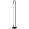 Dainolite Freya 1 Light LED Floor Lamp Matte Black White Acrylic