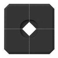 Outsunny 4 Pieces Umbrella Base Parasol Stand Black