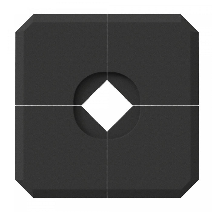 Outsunny 4 Pieces Umbrella Base Parasol Stand Black