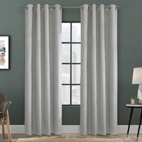 Solstice Oyster Grommet Curtain Panel - 52
