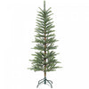 HOMCOM 5ft Fir Pencil Christmas Tree, Hinged Xmas Tree with 316 Branch Tips