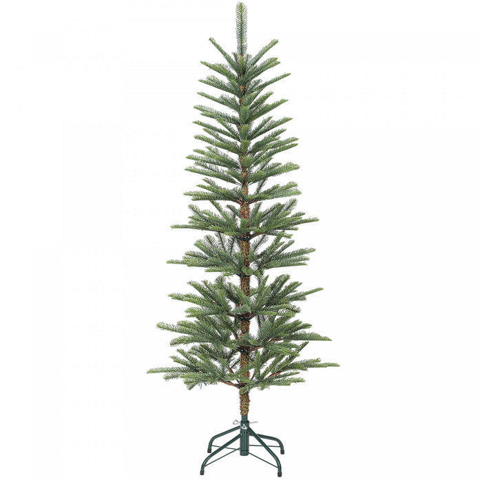 HOMCOM 5ft Fir Pencil Christmas Tree, Hinged Xmas Tree with 316 Branch Tips
