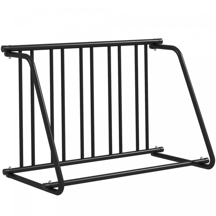 Soozier Single-sided Bike Rack Stand With 3-bike Capacity, Black