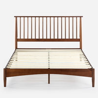 Linda Wood Platform Bed with Headboard - King Size