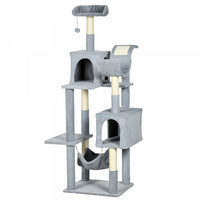 Pawhut Tall Cat Tree For Indoor Cats, 70