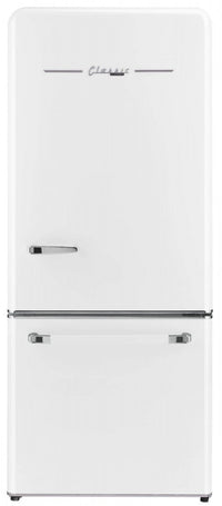 Classic Retro by Unique 18 cu.ft. Frost-Free Bottom Freezer Refrigerator - UGP-510L W AC 