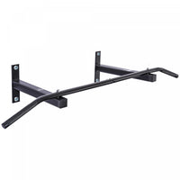 Soozier Wall Mount Chin Up Bar Upper Body Pull Up Training Workout Home Gym Exerciser Black