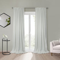 Habitat Sierra White Light Filtering Dual Header Curtain Panel - 52 x 95