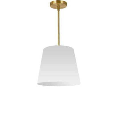 Dainolite Oversized Drum 1 Light Pendant tapered Drum Small White Shade Lamp|Petit luminaire suspendu de Dainolite avec très grand abat-jour cylindrique effilé blanc et 1 ampoule