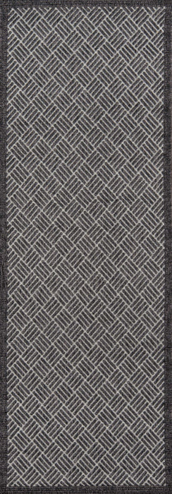 Eve Contemporary 2'0\" x 6'0\" Runner Rug in Grey Indoor Area Rug