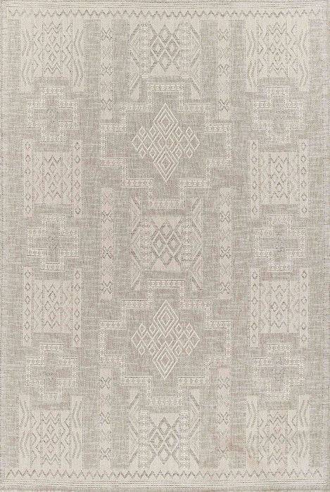 Nyra Transitional 5'3\" x 7'0\" Area Rug in Grey Indoor Area Rug