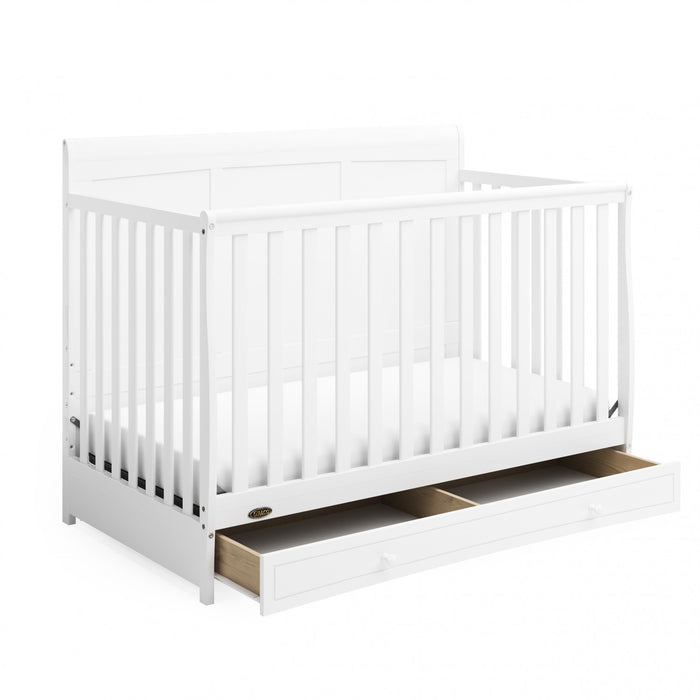 Graco Asheville 4-in-1 Convertible Crib with Drawer - White