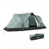 Outsunny 5 Person Outdoor Camping Tent, Family Tent w/ Light Hook, Green