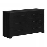 Primo 6-Drawer Double Dresser - Black Oak