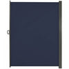 Outsunny 118\" X 79\" Retractable Side Awning Patio Outdoor Folding Privacy Screen With Resistance To Uv Rays & Wind, Dark Blue