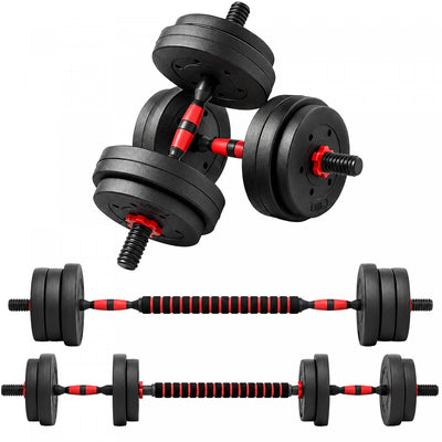 Soozier 33lbs Adjustable Dumbbells Weight Set for Body Fitness