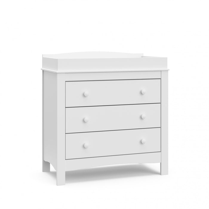 Graco Noah 3 Drawer Chest with Changing Topper - White