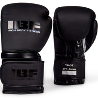 IBF Iron Body Fitness 'Blackout Series' Boxing Gloves - 14 Oz