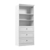 Bestar Versatile 36 W Closet Organizer with Drawers - White