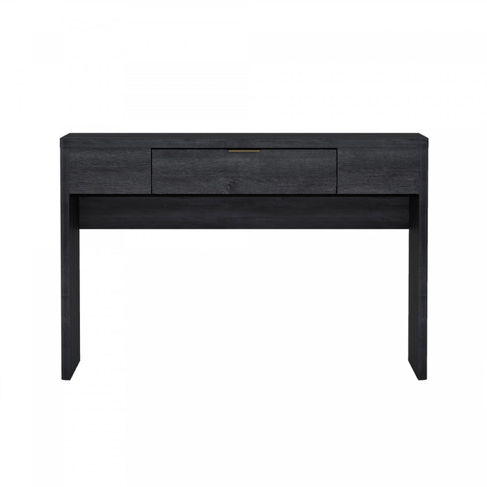Evelyn Modern 47\" Writing Desk in Charcoal Gray (1-Drawer)