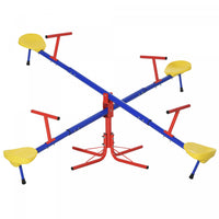 Outsunny Kids Metal Seesaw Teeter Totter Children's Playground Equipment For Garden Outdoor Indoor S