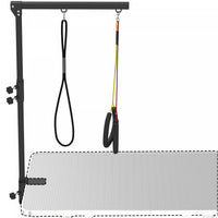 PawHut Dog Grooming Arm with Clamp, Adjustable Foldable Dog Grooming with 2 Loop Noose for Small and Medium Breeds, 18.9