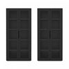 Rivington Modern 38\" Bookcase Cabinet in Black - Set of 2