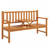 Outsunny Outdoor Bench With Liftable Middle Table, 60\" Wood Garden Bench