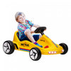 Qaba Go Kart For Kids, 6v Electric Battery Powered Ride-On Car With Music, Light, Horn, For Toddlers Boys Girs 3-5 Years, Yellow