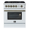 Forno Giovanni 30-inch Gas Range White, 4.32 cu.ft, -FFSGS6274-30WHT | Cuisiniere a gaz Giovanni 30 pouces blanche, 4,32 pi³ – FFSGS6274-30WHT