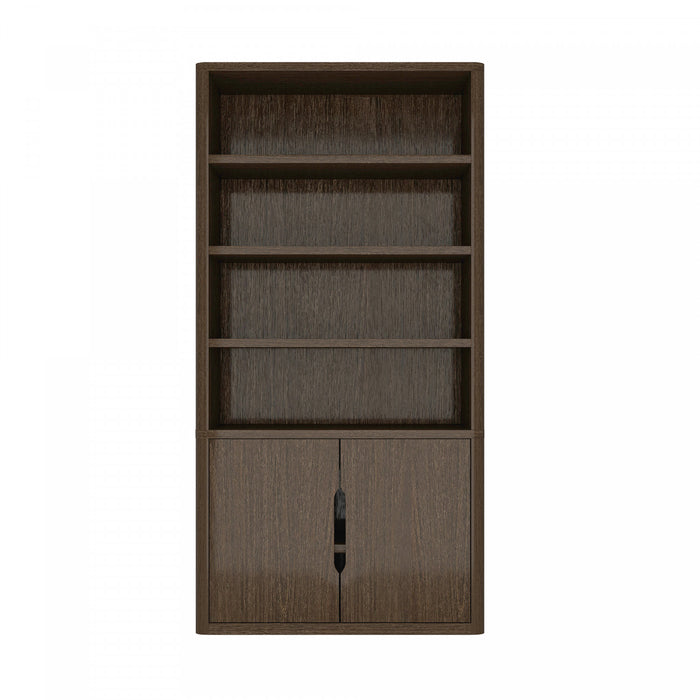 Rivington Modern 40\" Bookcase Cabinet in Walnut