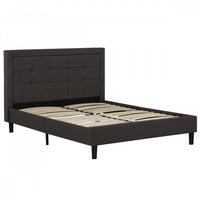Linden Upholstered Platform Bed with Tufted Headboard - Full