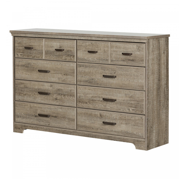 Versa 8-drawer Dresser - Weathered Oak 