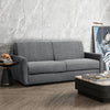 Enzo 73 in. Fabric Italian Sofa Bed with Memory Foam Mattress and Rounded Arms - Dark Grey | Enzo 73 po. Canape-lit italien en tissu avec matelas mousse memoire et accoudoirs arrondis - Gris fonce