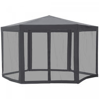 Outsunny Φ13' Hexagon Party Tent Patio Gazebo Outdoor Activity Event Canopy Quick Sun Shelter Pavili
