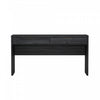 Evelyn Modern 60\" Writing Desk in Charcoal Gray (2-Drawer)